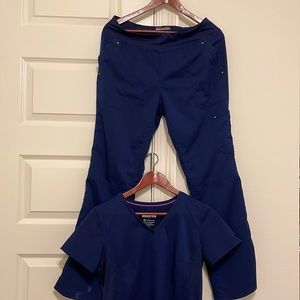 Healing Hands Navy Scrub Set